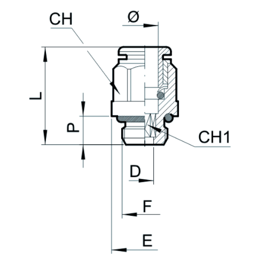 Steckverbindung SVG-R1-8 x G3/8a