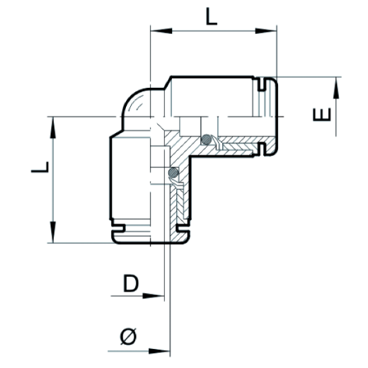 Steckverbindung SVG-R4-10 x 10 L