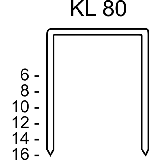 Heftklammer     KL 8012 CNK3000