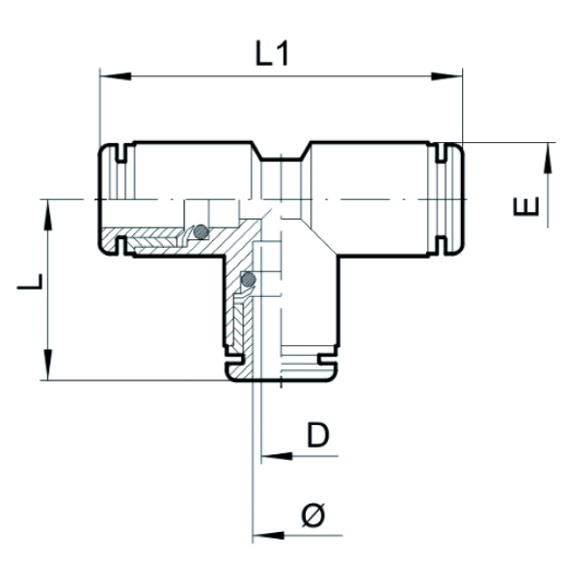 Steckverbindung SVG-R5-8x8x8 T